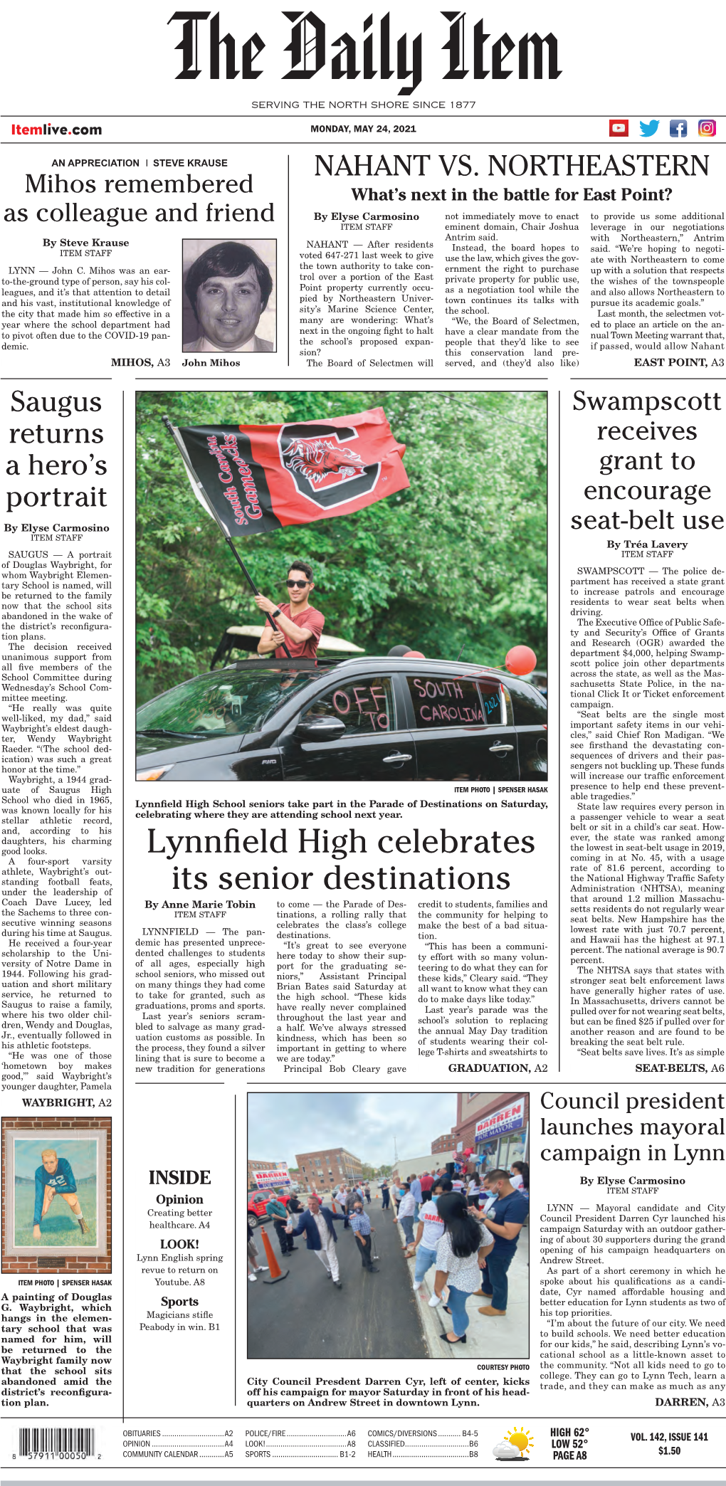 Lynnfield High Celebrates Its Senior Destinations