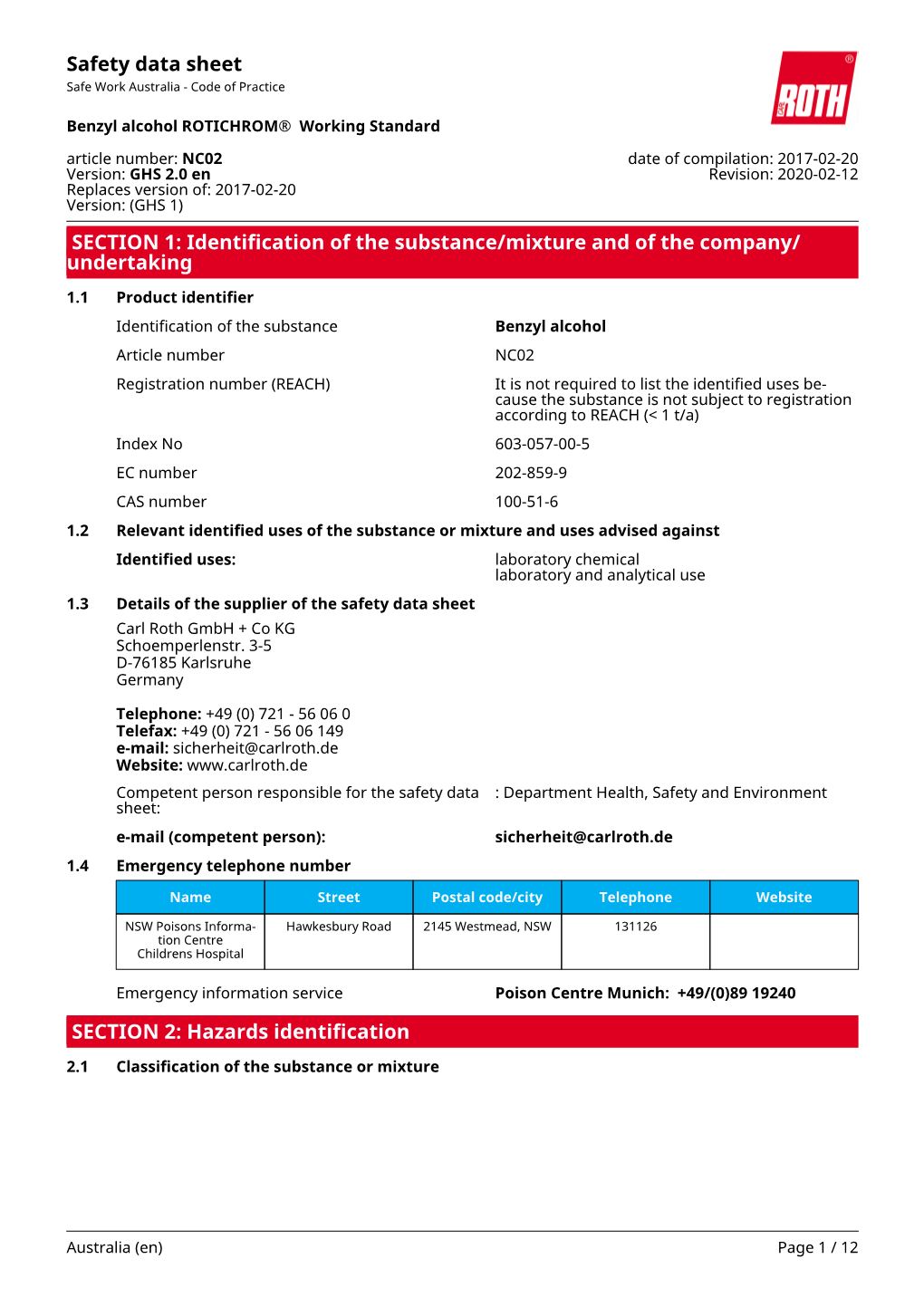 Benzyl Alcohol