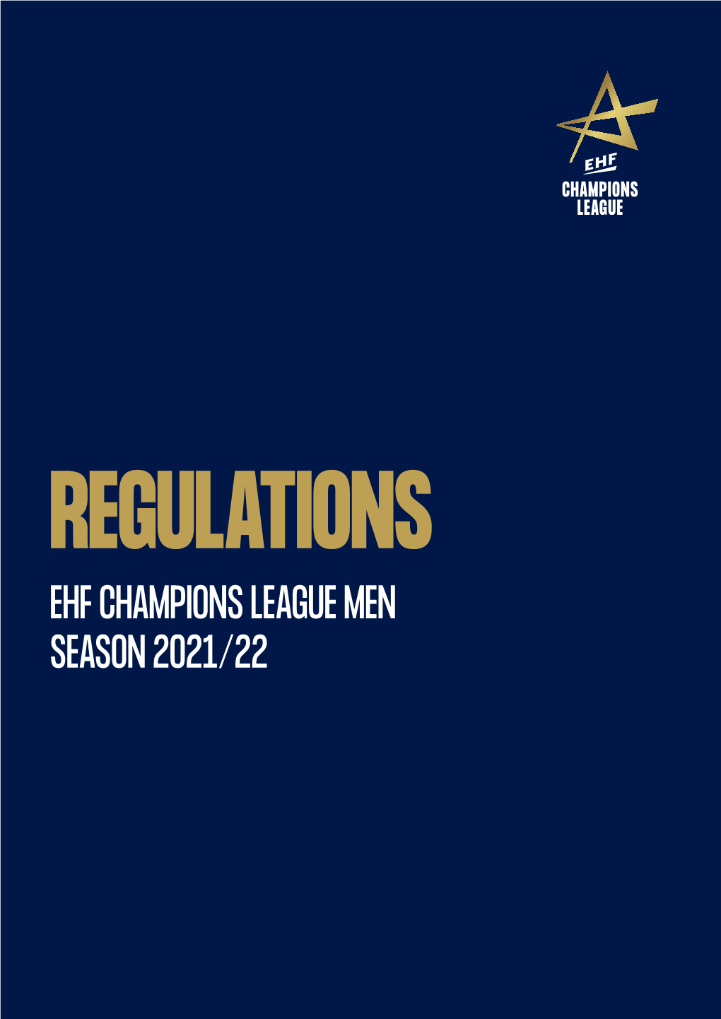 EHF Champions League Men 2021/22 Regulations