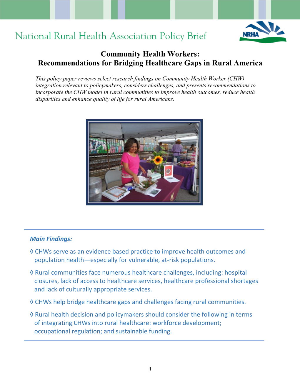 Recommendations for Bridging Healthcare Gaps in Rural America