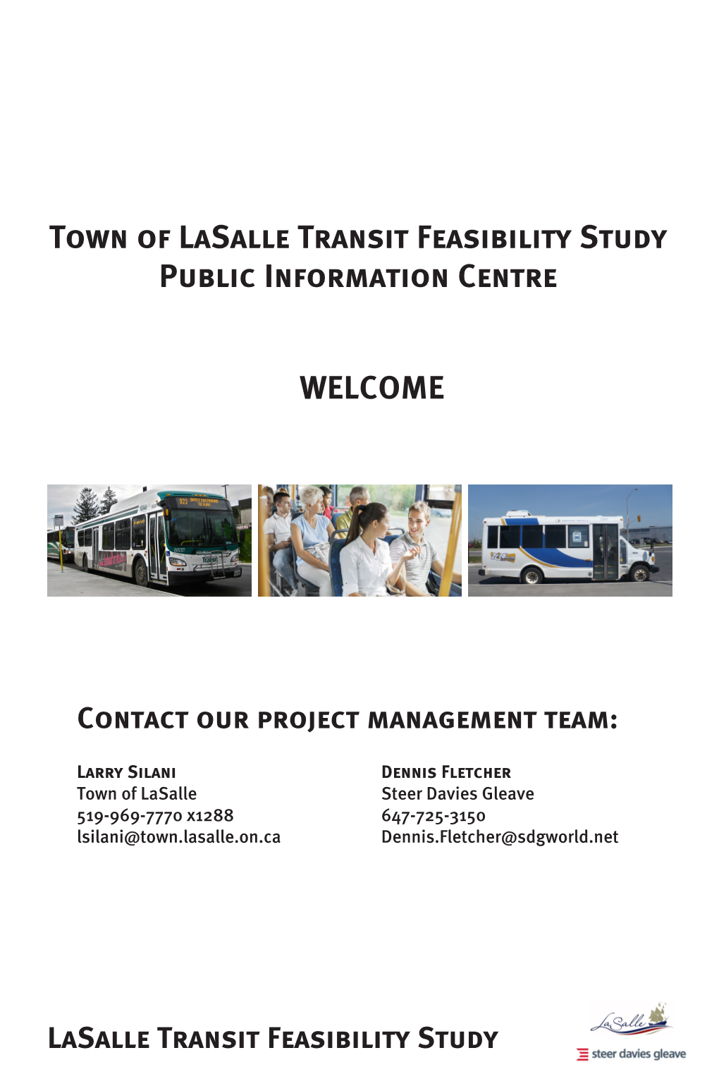 Town of Lasalle Transit Feasibility Study Public Information Centre