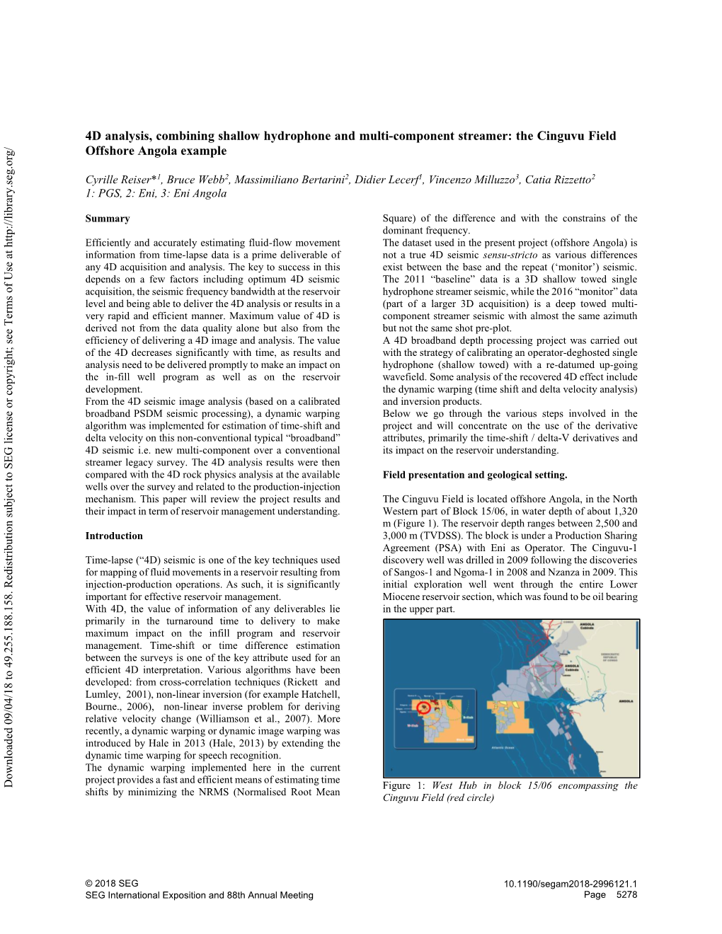 The Cinguvu Field Offshore Angola Example (SEG