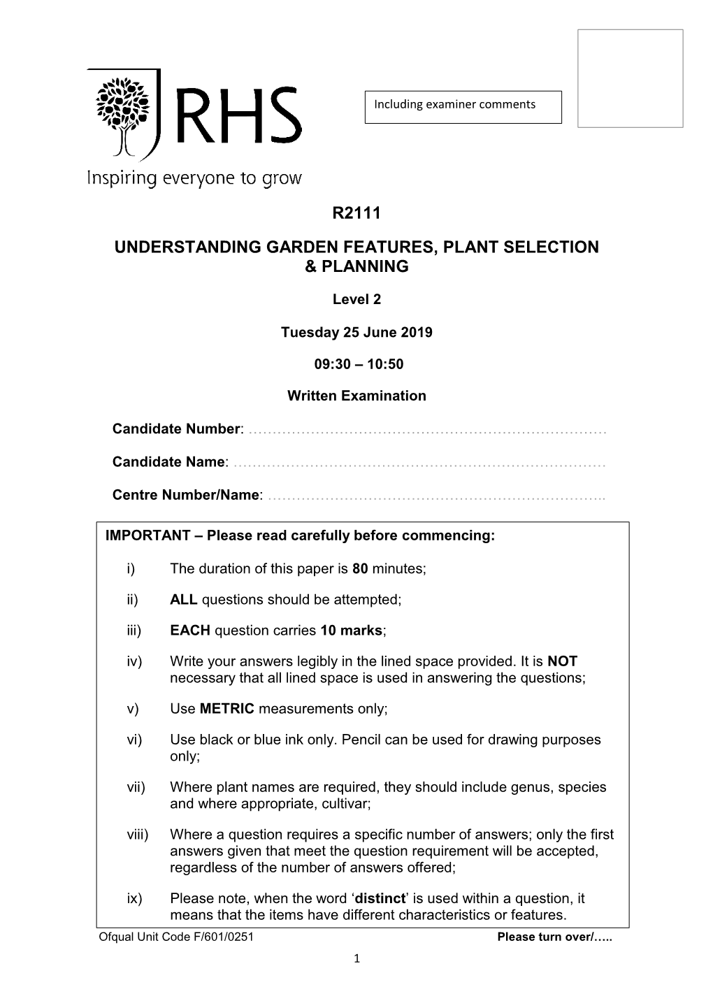 R2111 Understanding Garden Features, Plant Selection & Planning