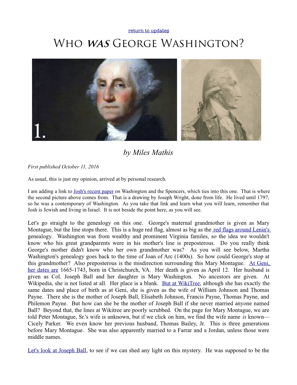 Who Was George Washington?