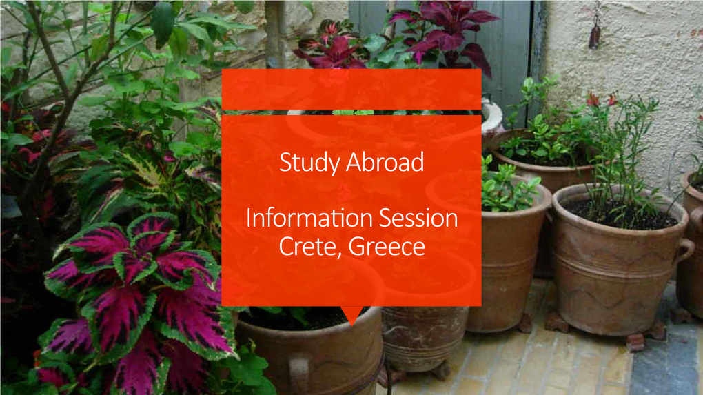 Greece Study Abroad Information | D'youville