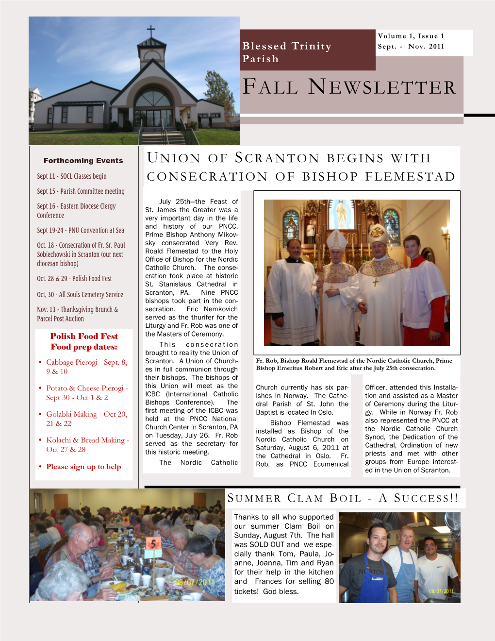 Fall Newsletter