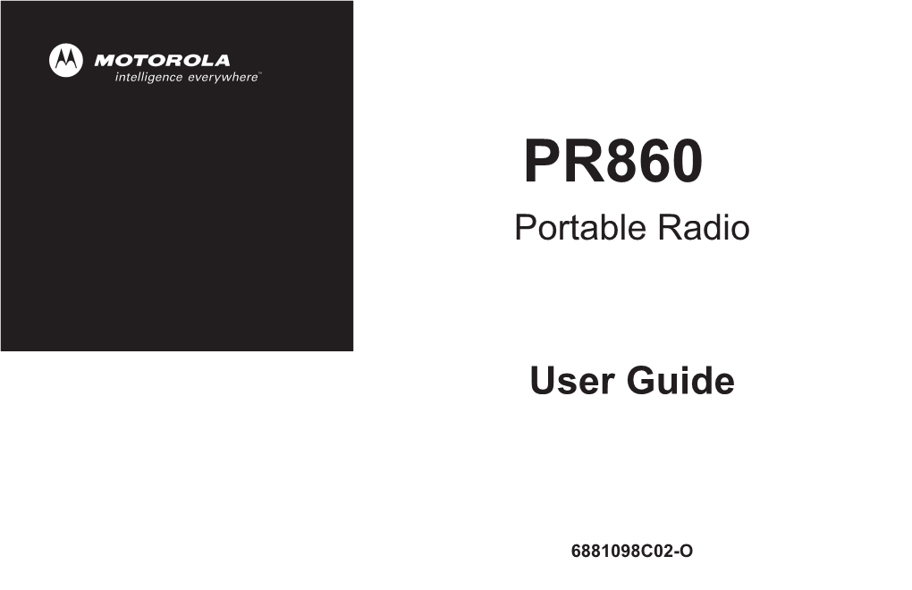 PR860 User Guide