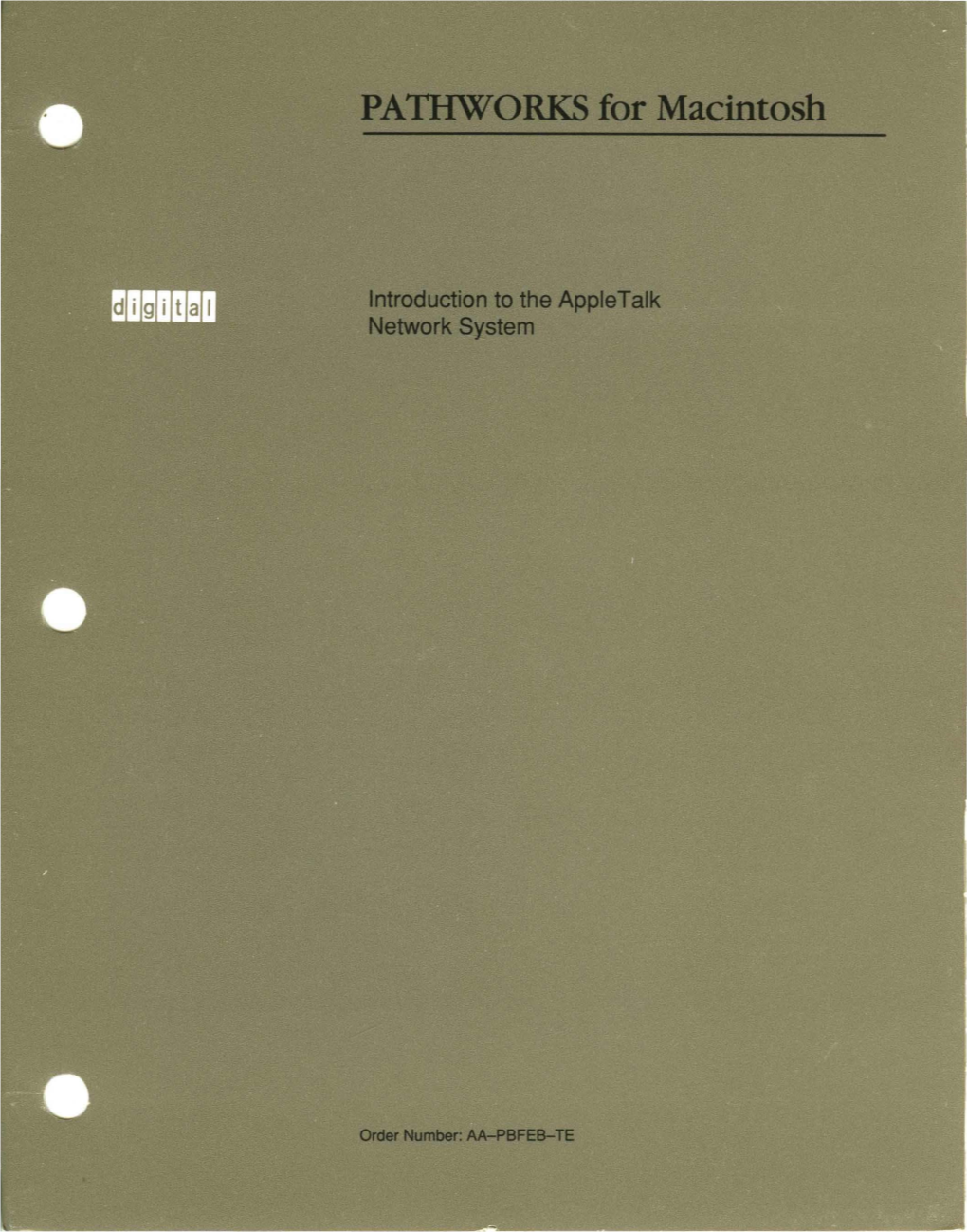 Appletalk Protocol Architecture Physical and Data Link Protocols