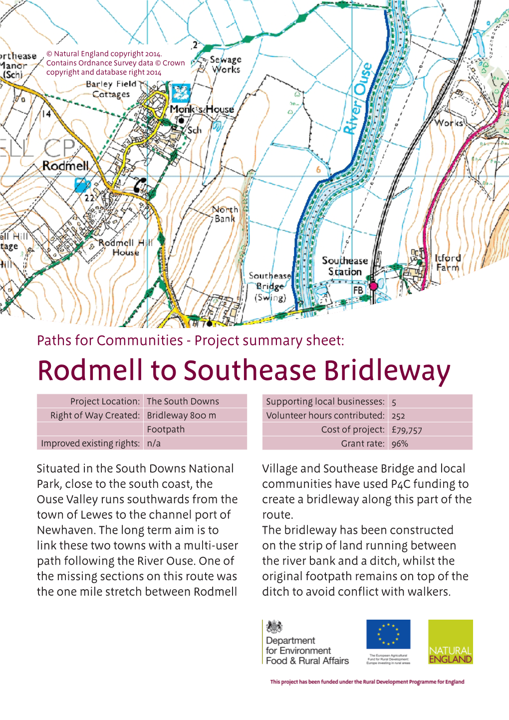 Rodmell to Southease Bridleway