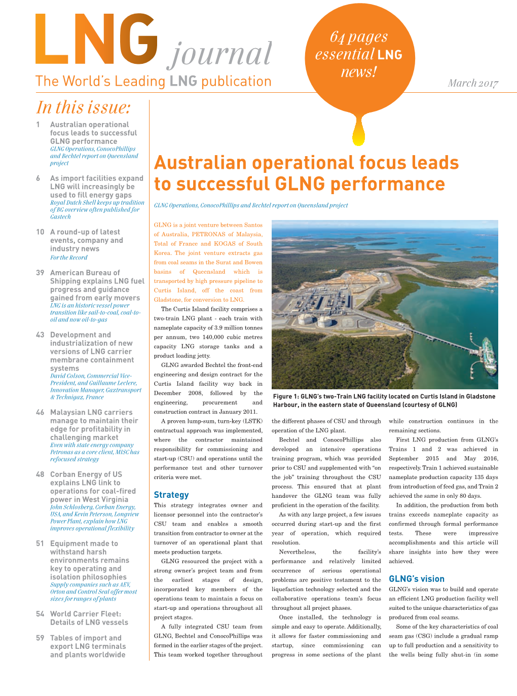 Australian Operational Focus Leads to Successful GLNG Performance