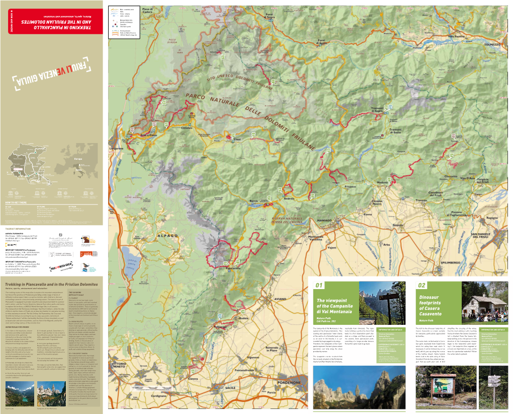 TREKKING in PIANCAVALLO and in the FRIULIAN DOLOMITES the Viewpoint of the Campanile Di Val Montanaia Dinosaur Footprints Of