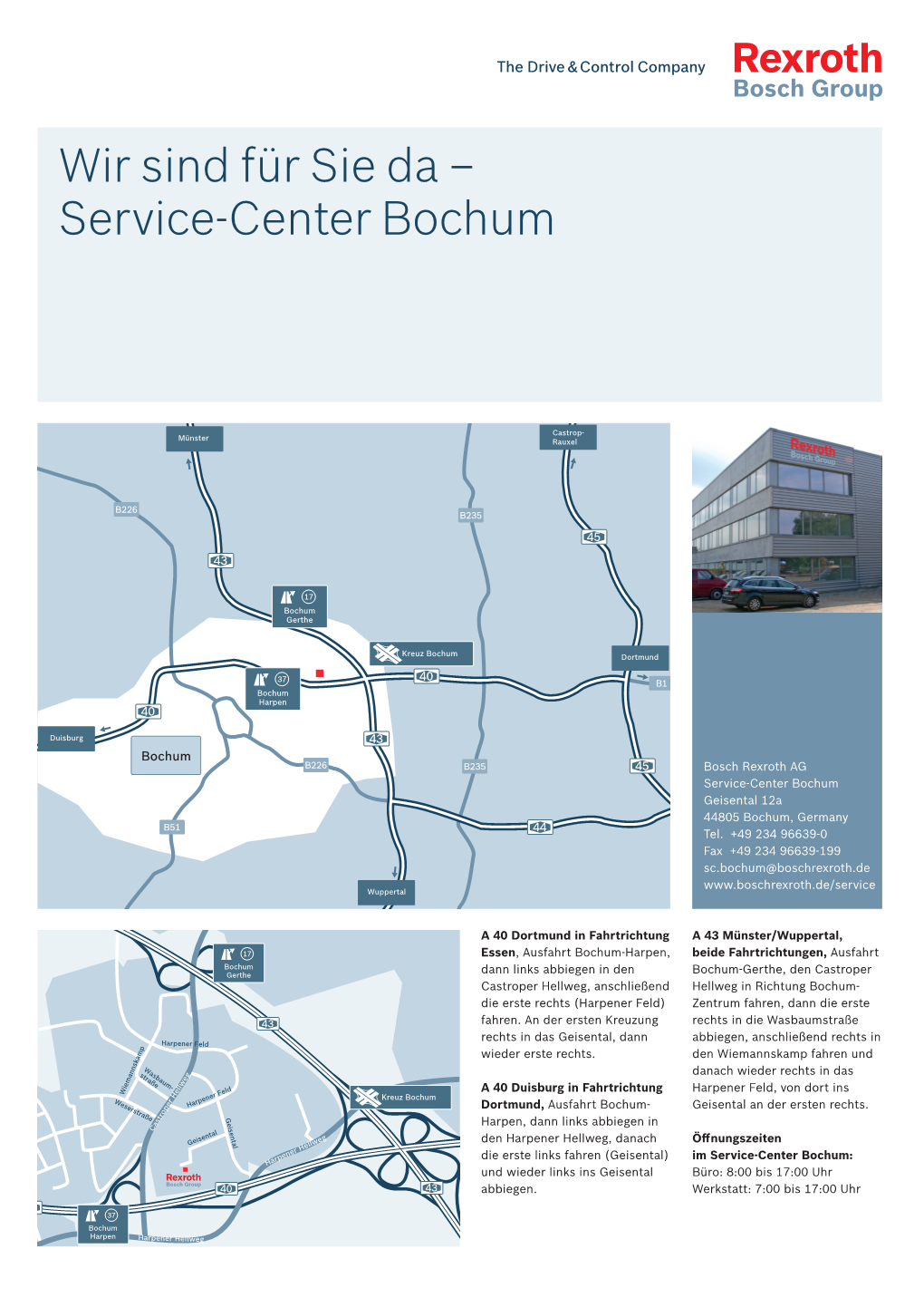 Wir Sind Für Sie Da – Service-Center Bochum