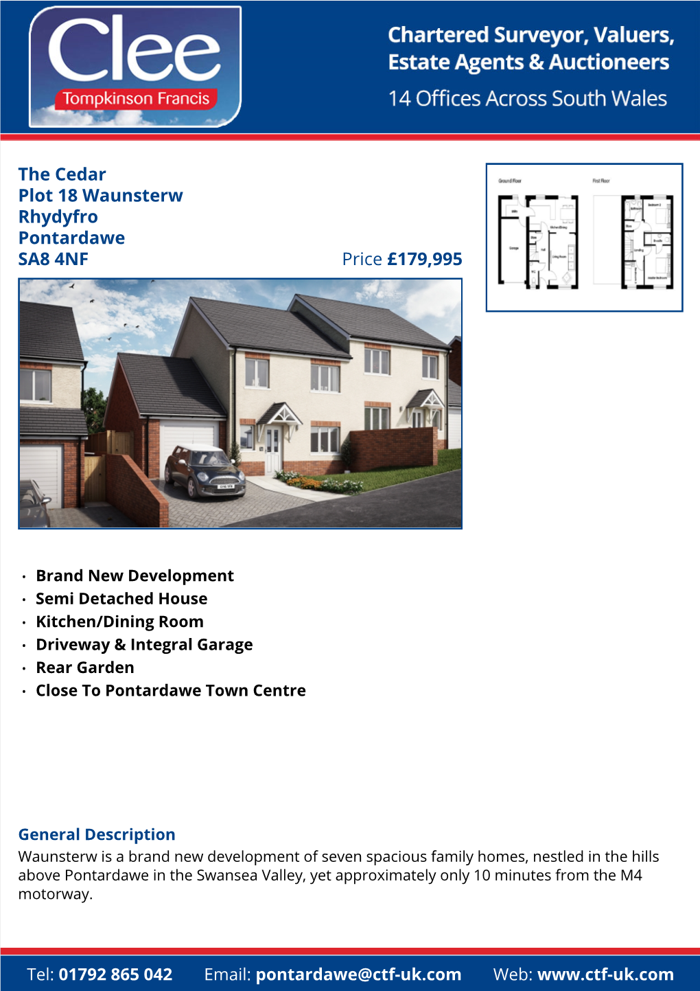 The Cedar Plot 18 Waunsterw Rhydyfro Pontardawe Price