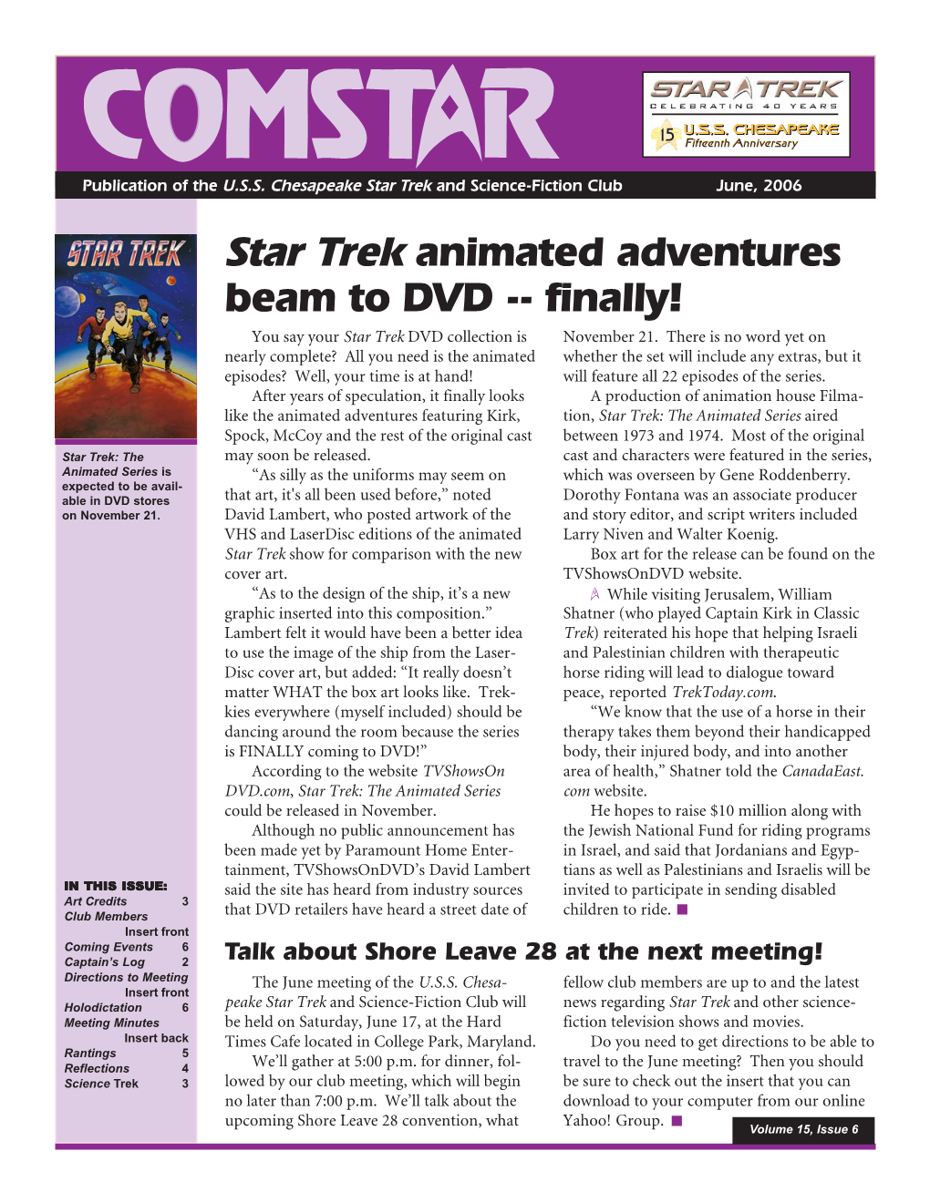 Star Trek Animated Adventures Beam to DVD -- Finally! You Say Your Star Trek DVD Collection Is November 21