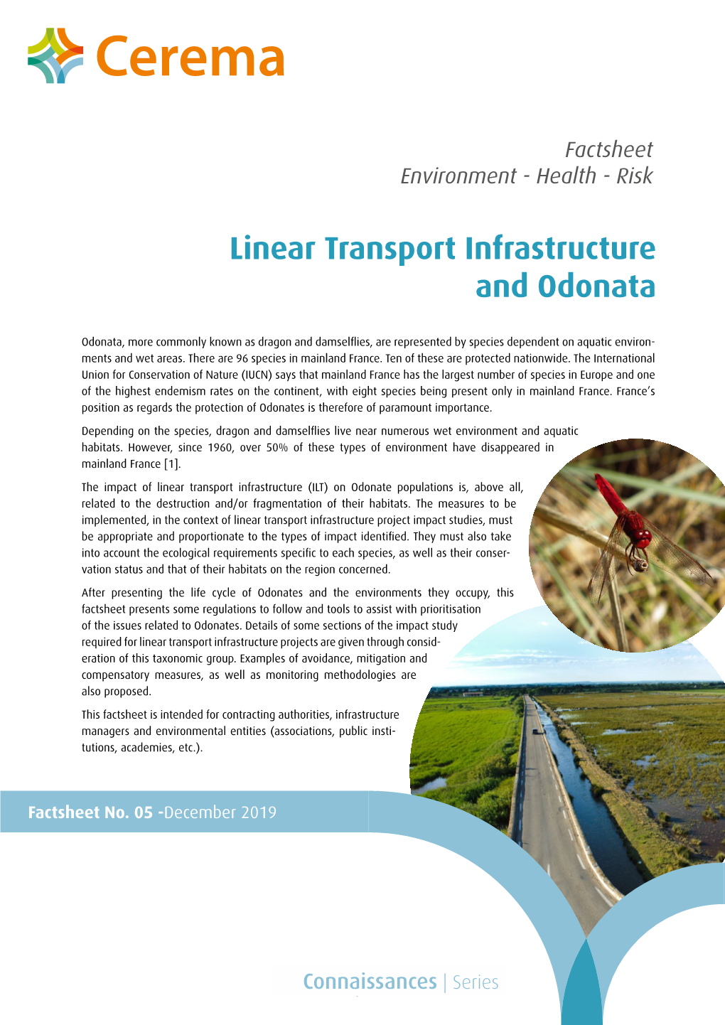 Linear Transport Infrastructure and Odonata. Cerema