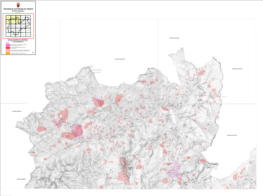 PROVINCIA AUTONOMA DI TRENTO Servizio Geologico Scala : 1:50.000