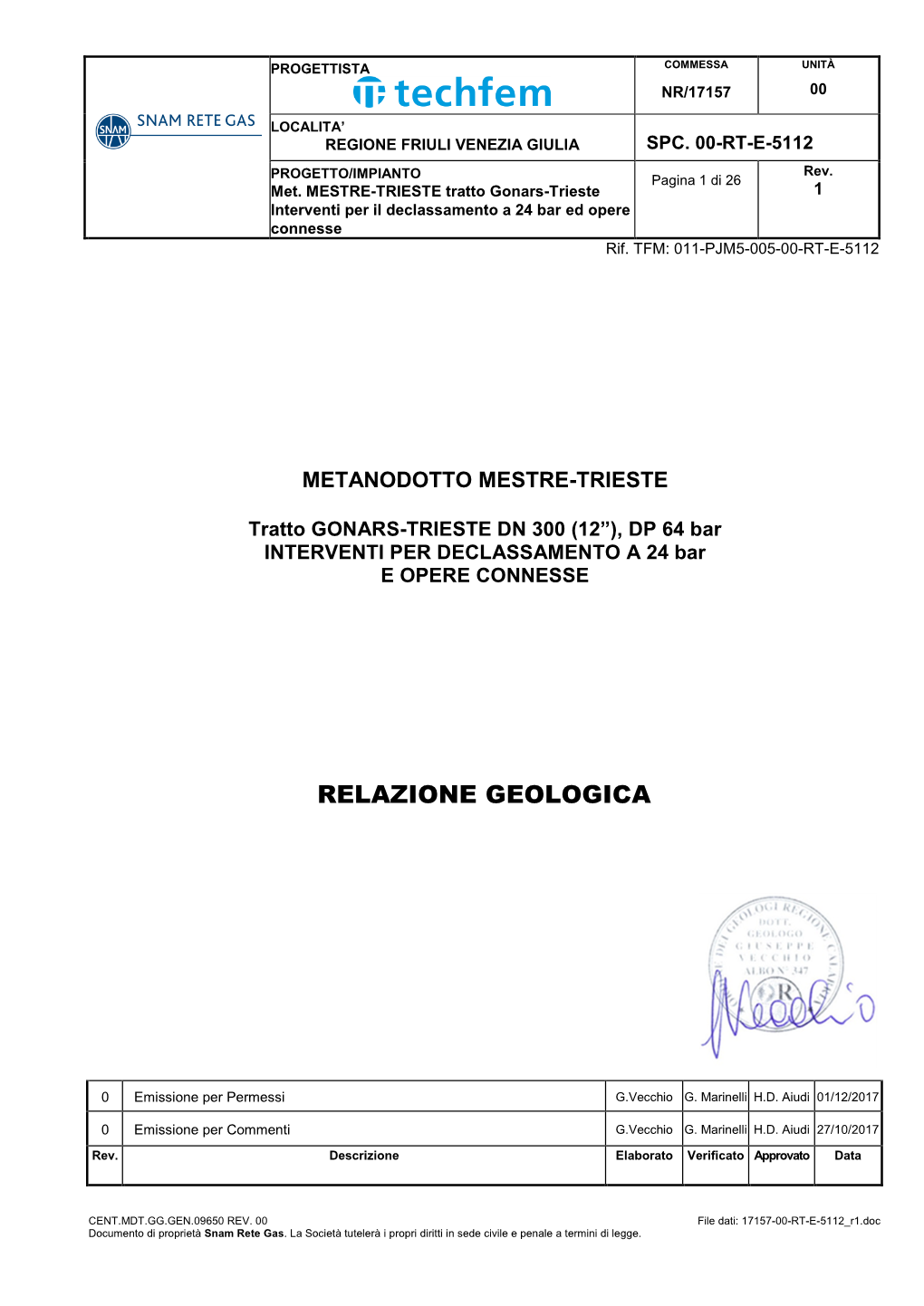 Relazione Geologica