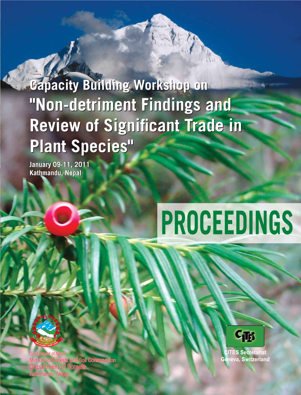 Non-Detriment Findings and Review of Significant Trade in Plant Species
