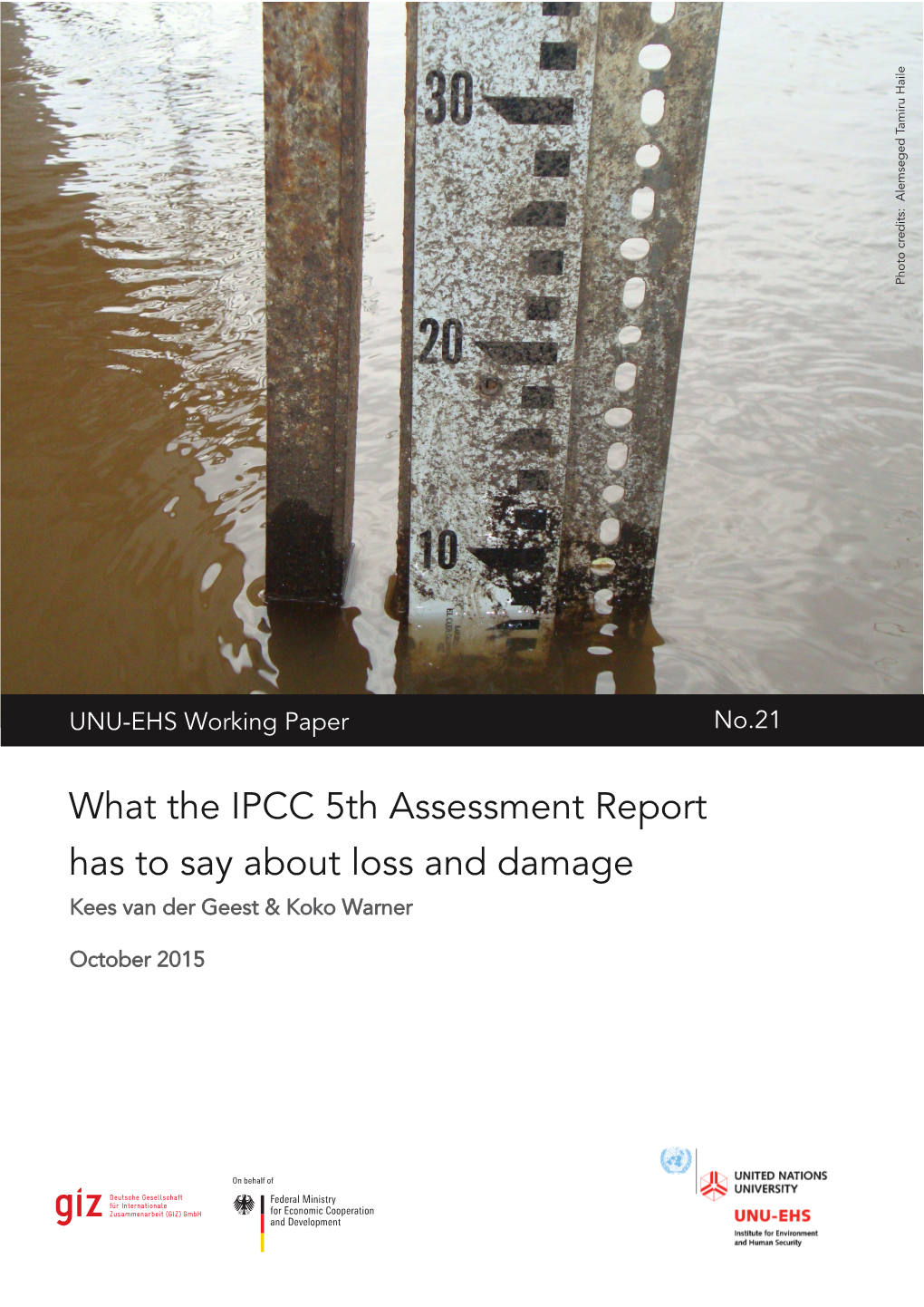 What IPCC WG2 AR5 Has to Say About Loss and Damage
