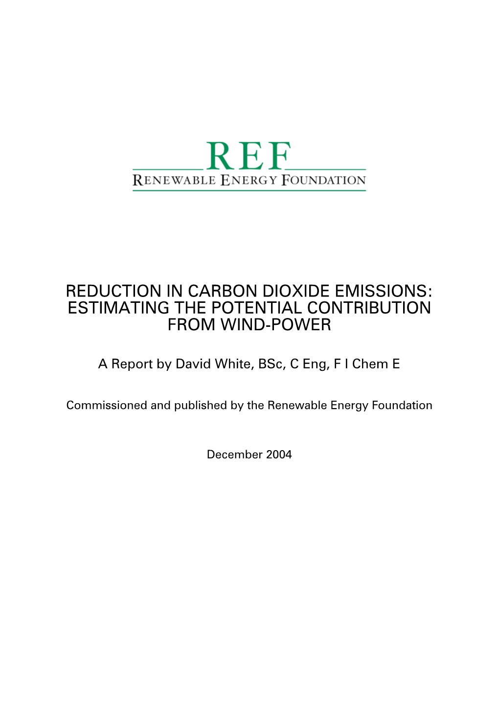 Reduction in Carbon Dioxide Emissions: Estimating the Potential Contribution from Wind-Power