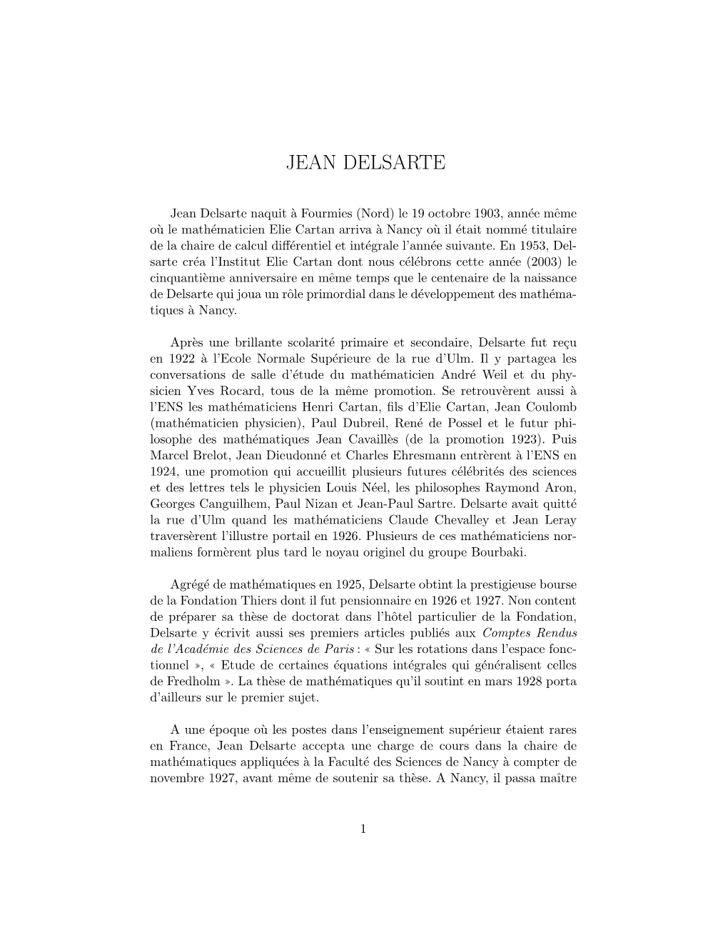 Jean Delsarte