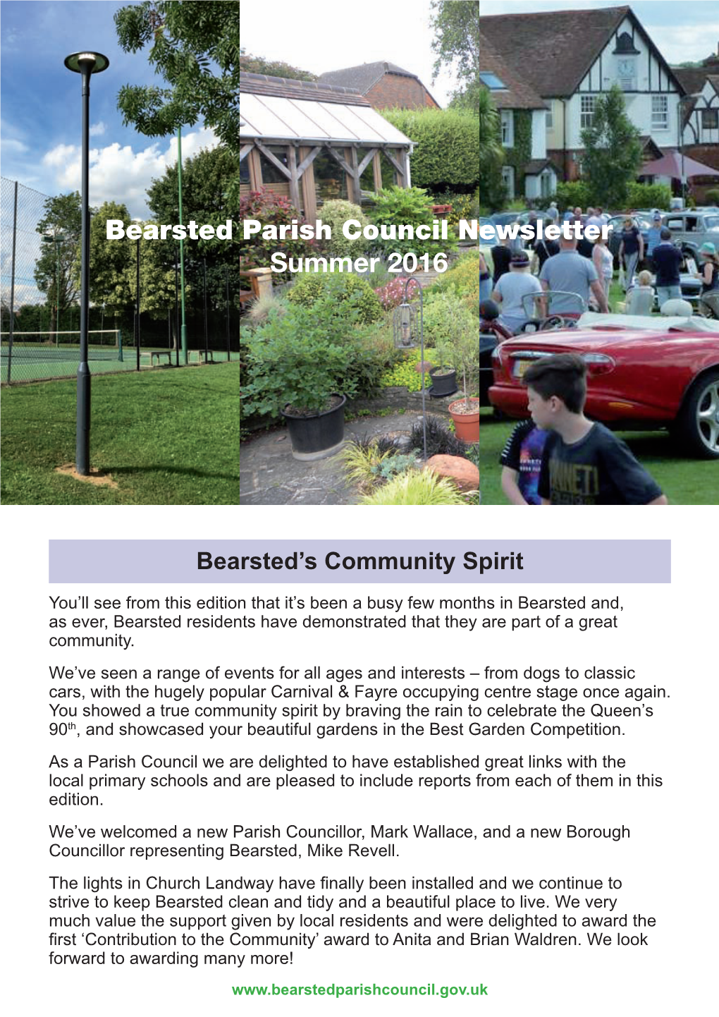 Bearsted Parish Council Newsletter Summer 2016