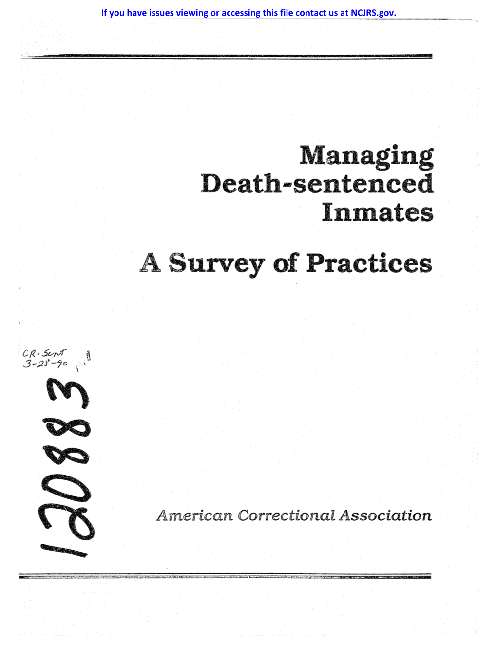 Managing a Survey of Practices