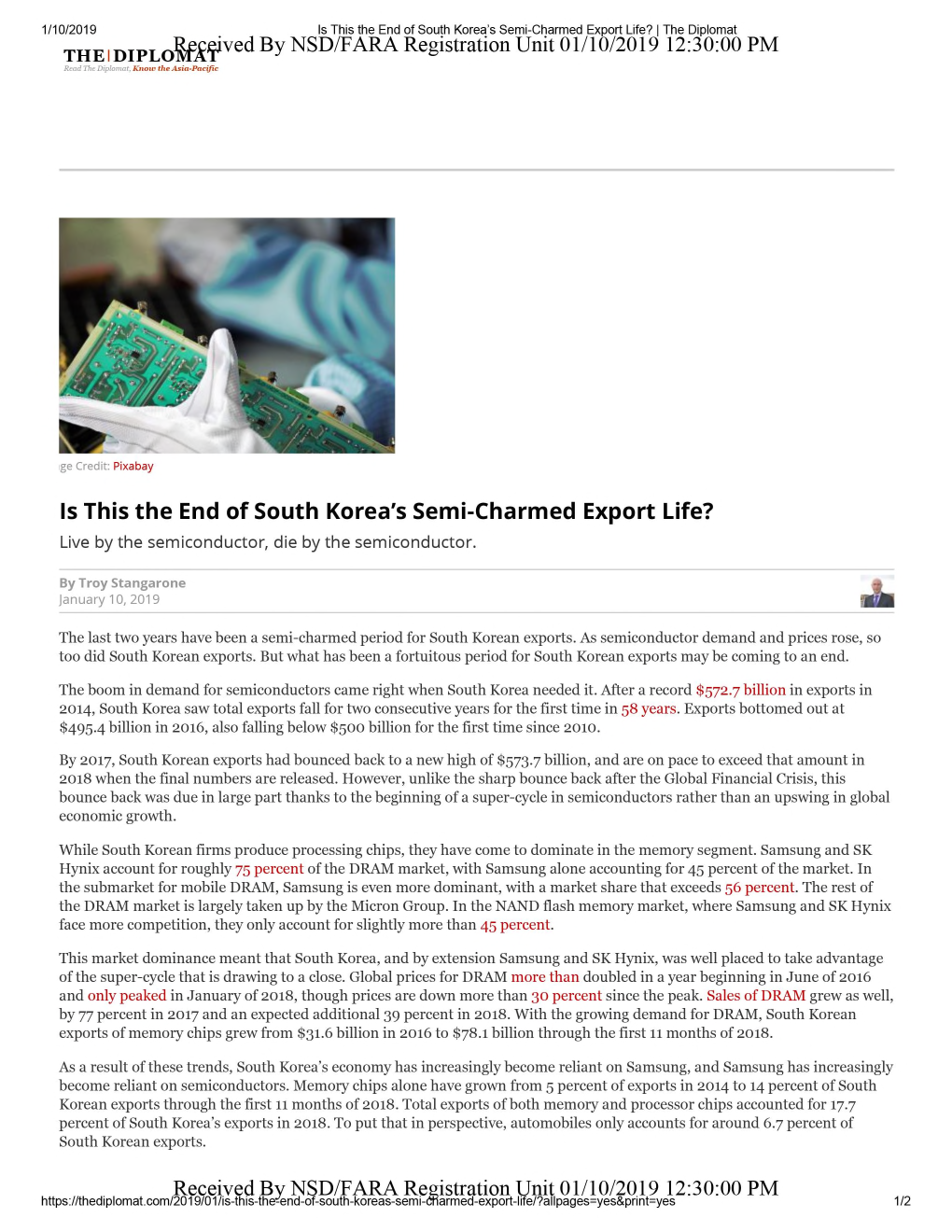 Is This the End of South Korea's Semi-Charmed Export Life? Live by the Semiconductor, Die by the Semiconductor