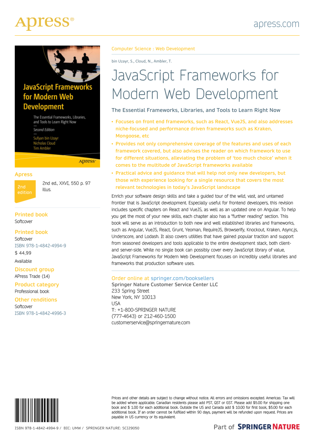 Javascript Frameworks for Modern Web Development the Essential Frameworks, Libraries, and Tools to Learn Right Now