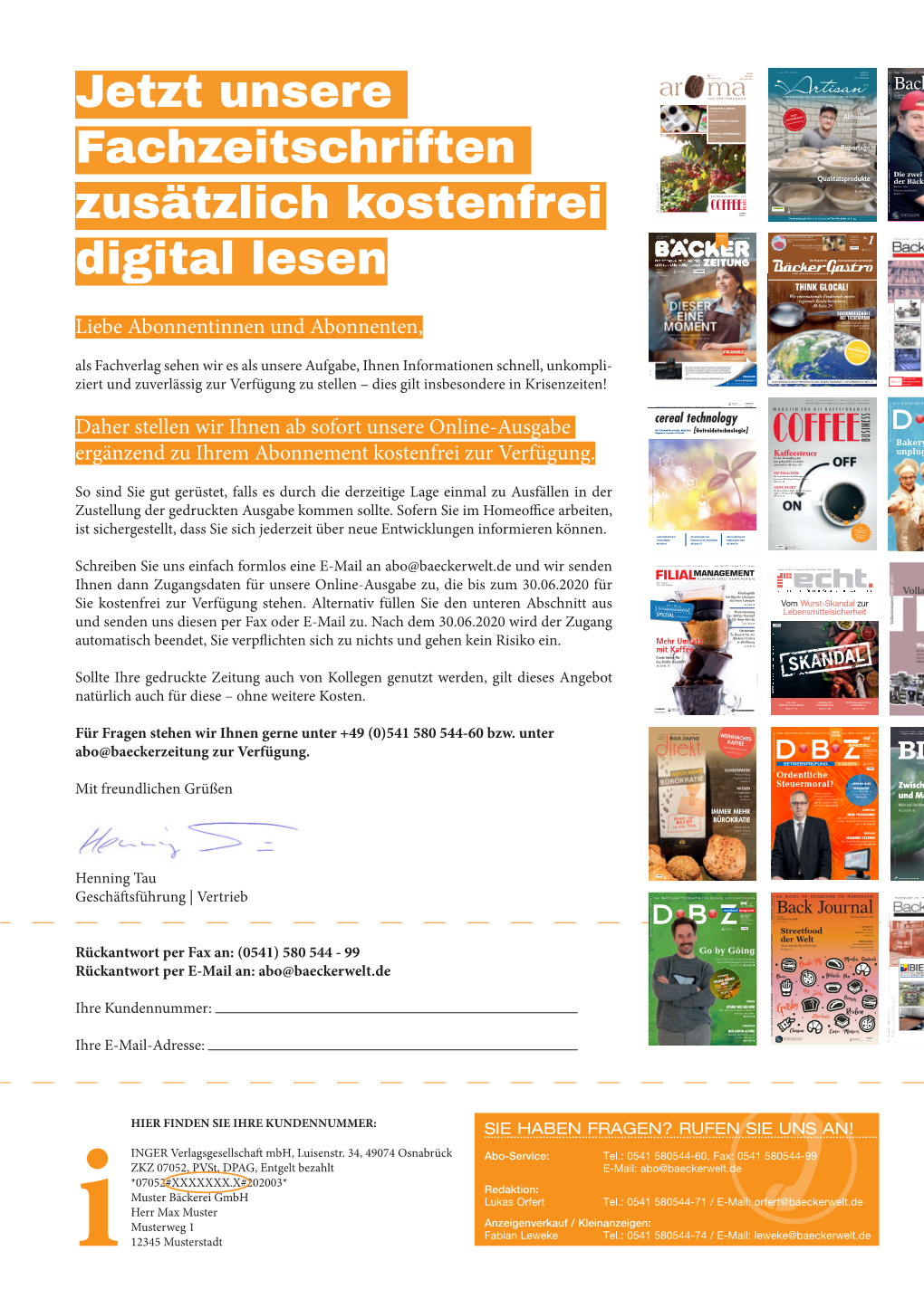 Jetzt Unsere Fachzeitschriften Zusätzlich Kostenfrei Digital Lesen