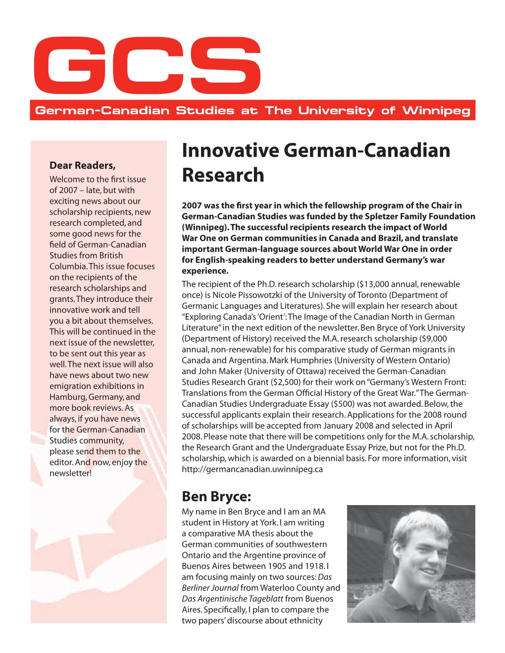 Innovative German-Canadian Research