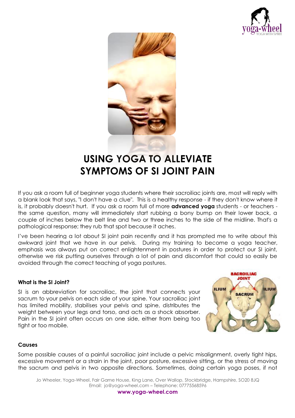 Using Yoga to Alleviate Symptoms of Si Joint Pain