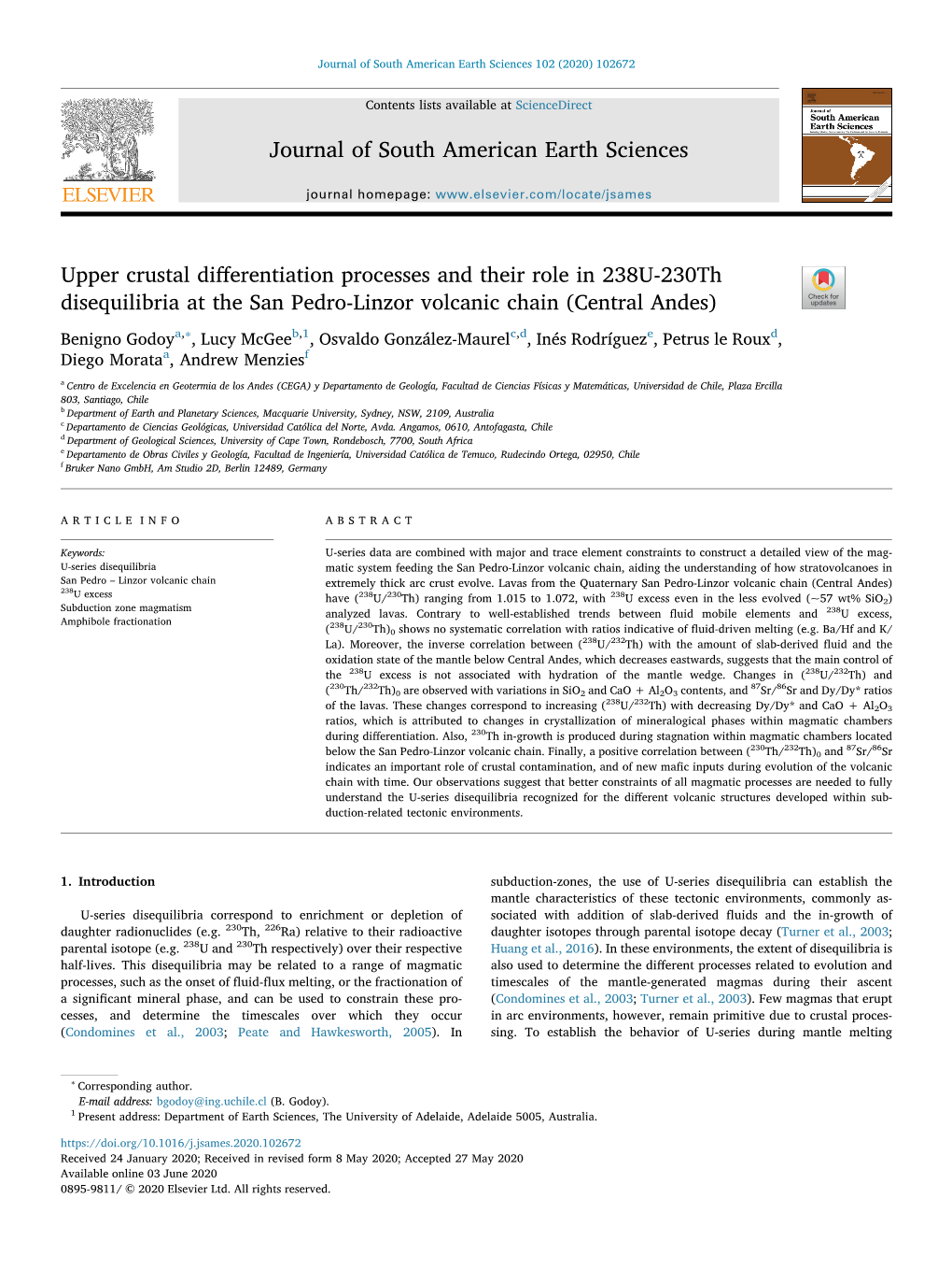 Upper Crustal Differentiation Processes and Their Role in 238U-230Th