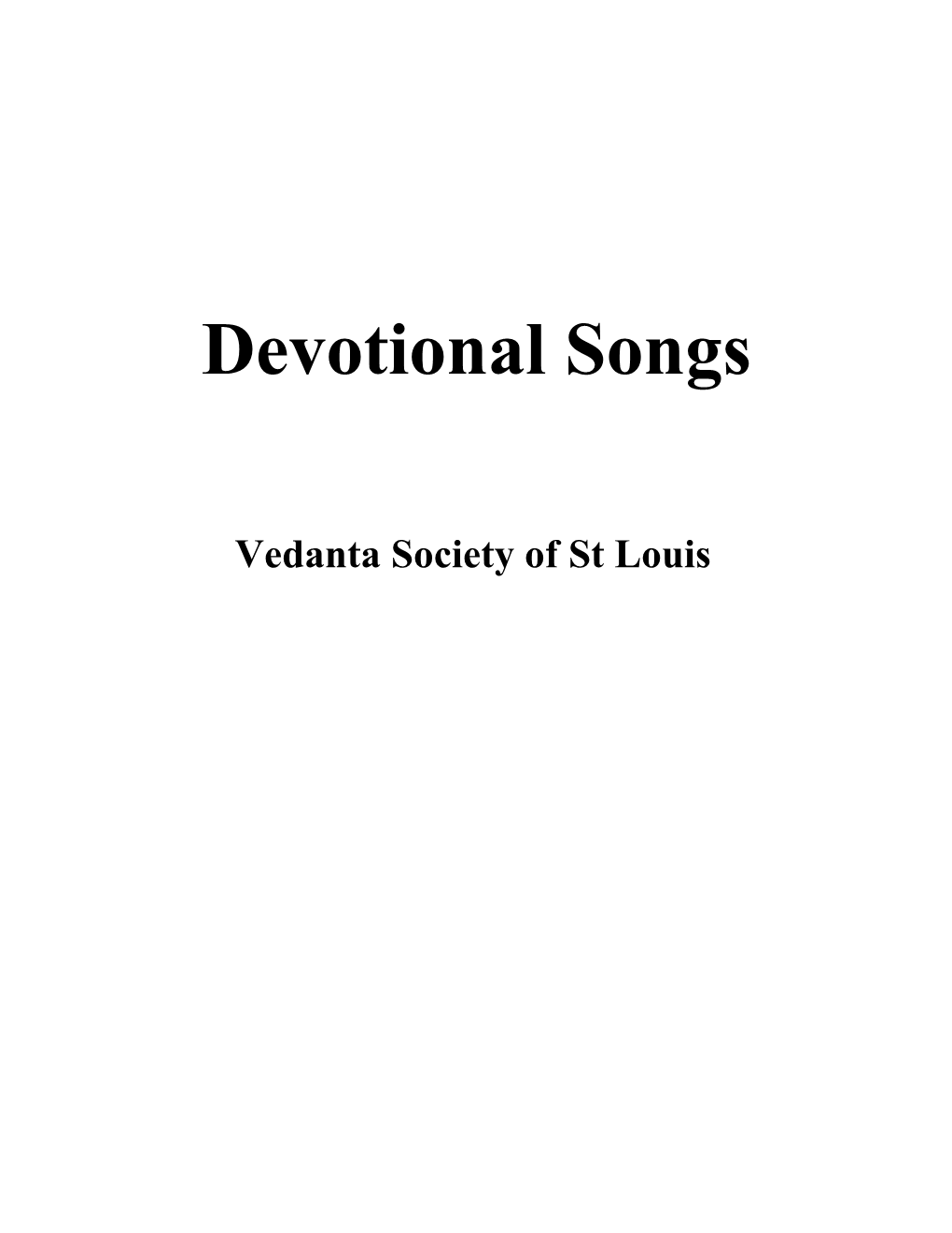 Devotional Songs