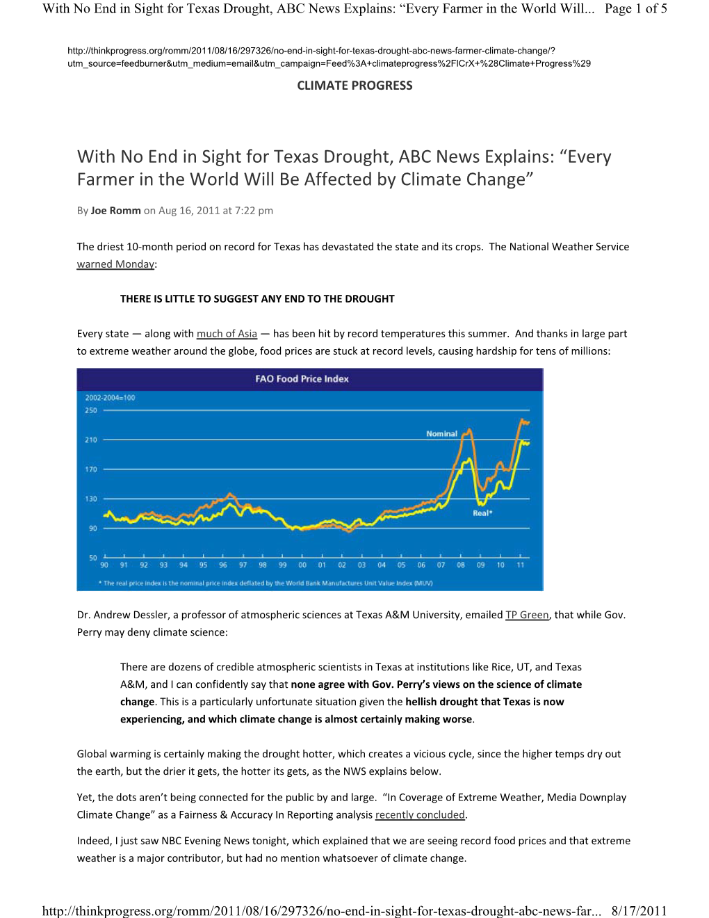 With No End in Sight for Texas Drought, Every Farmer in the World Will