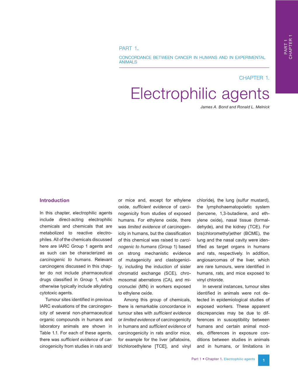 Electrophilic Agents James A