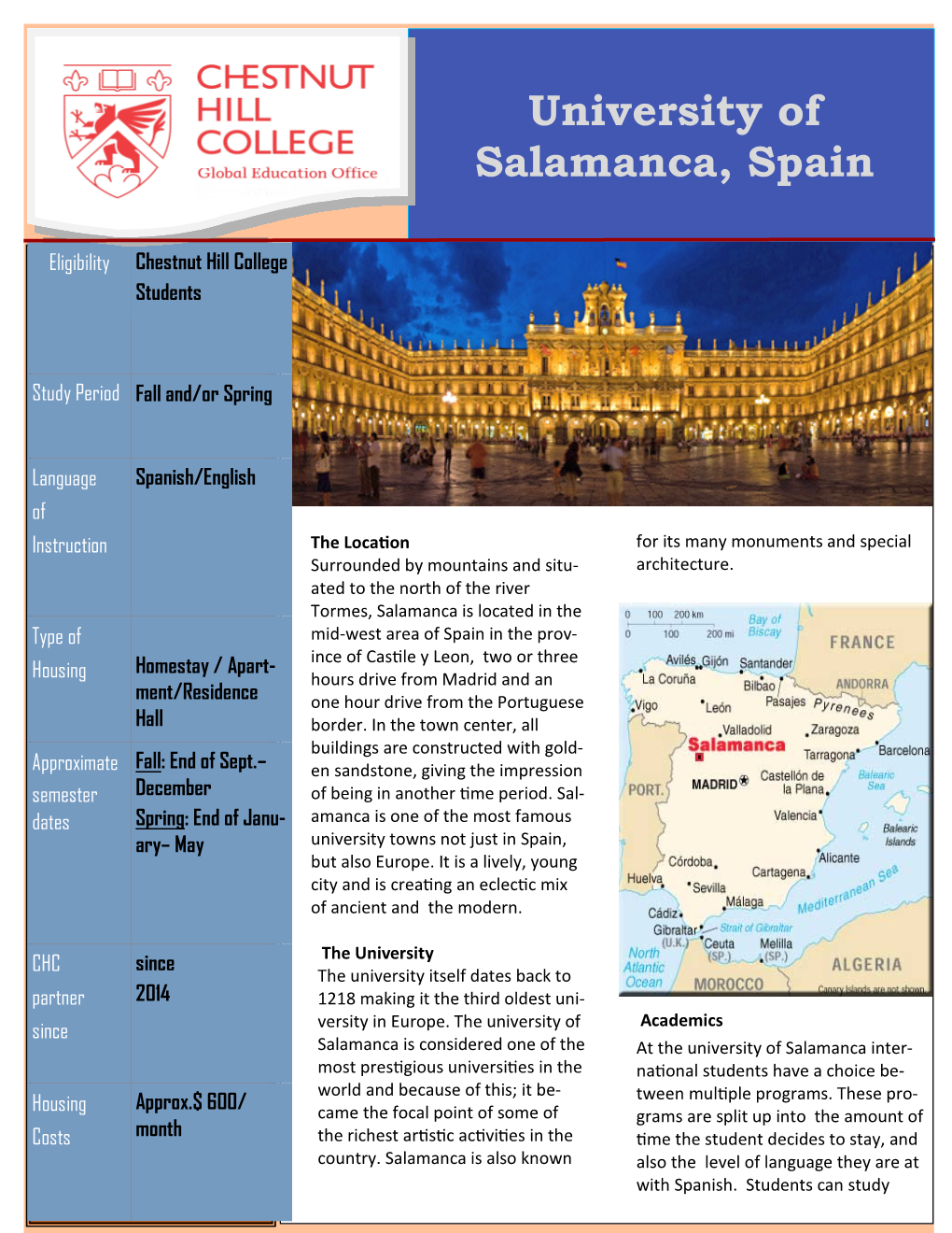 University of Salamanca, Spain