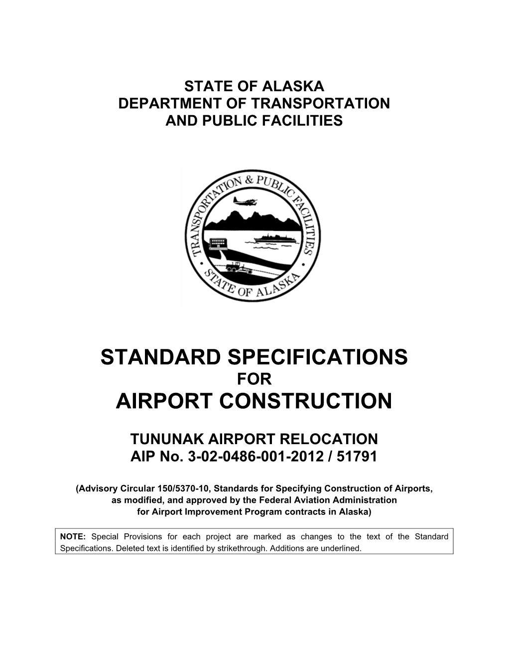 Standard Specifications Airport Construction