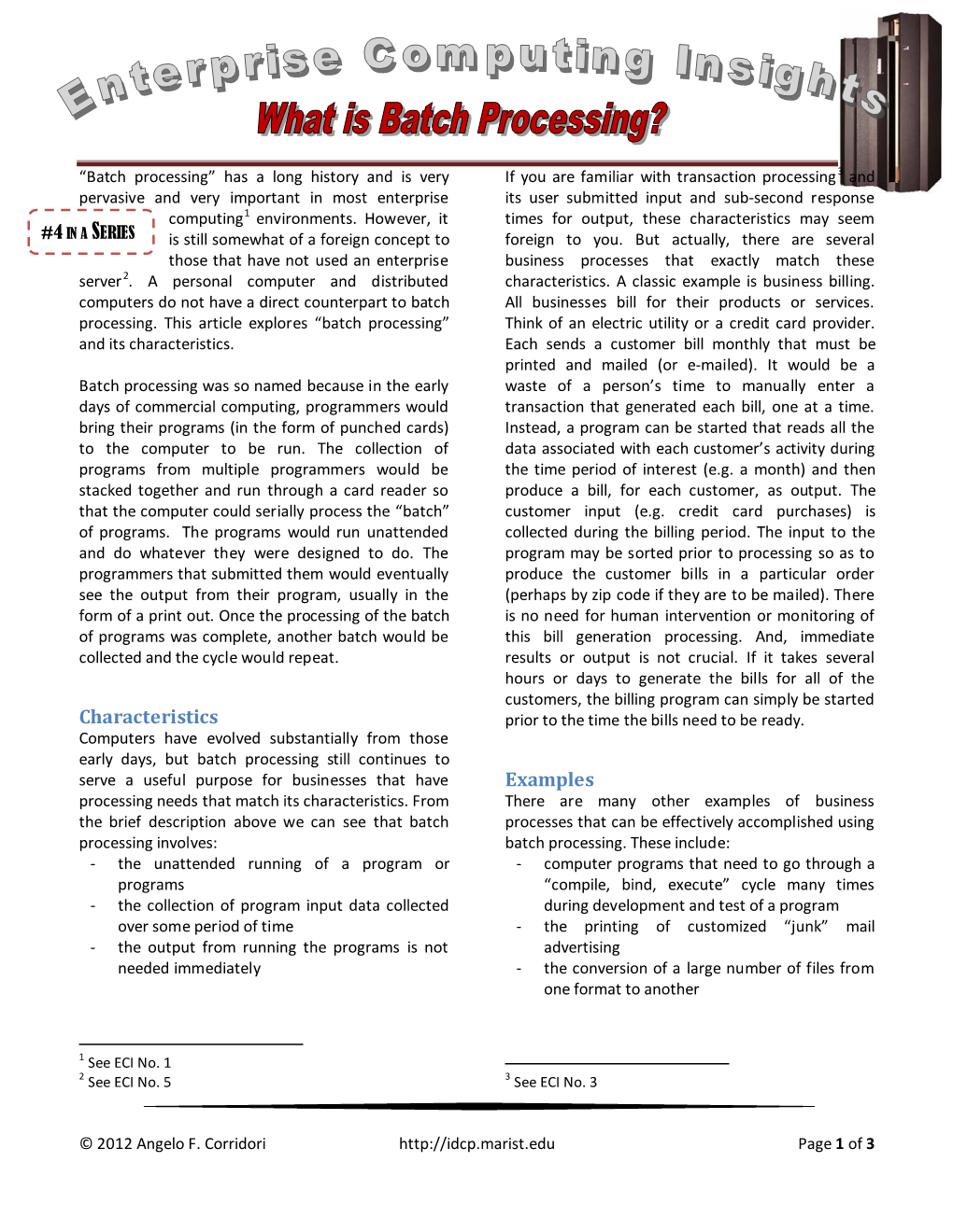 What Is Batch Processing?