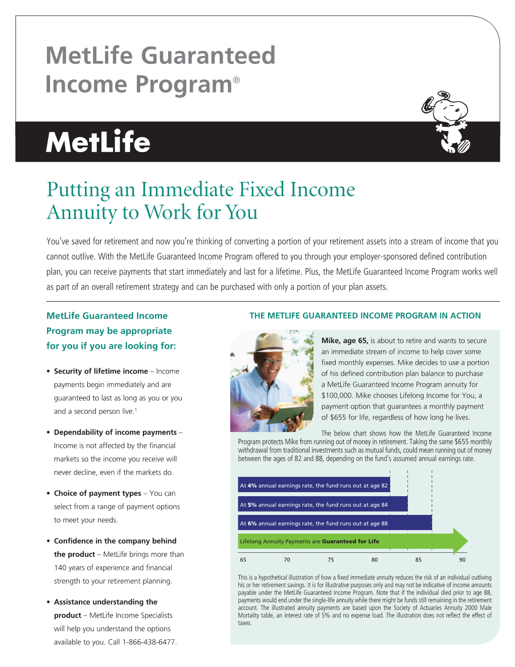 Metlife Guaranteed Income Program®