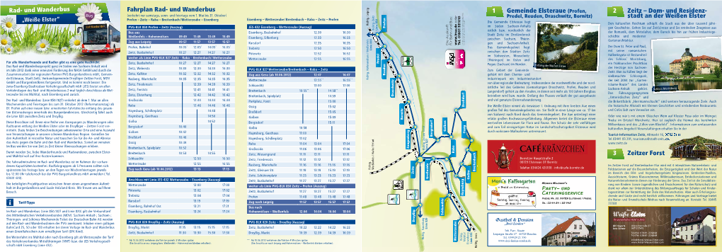 Und Wanderbus 1 Gemeinde Elsteraue (Profen, 2 Zeitz – Dom