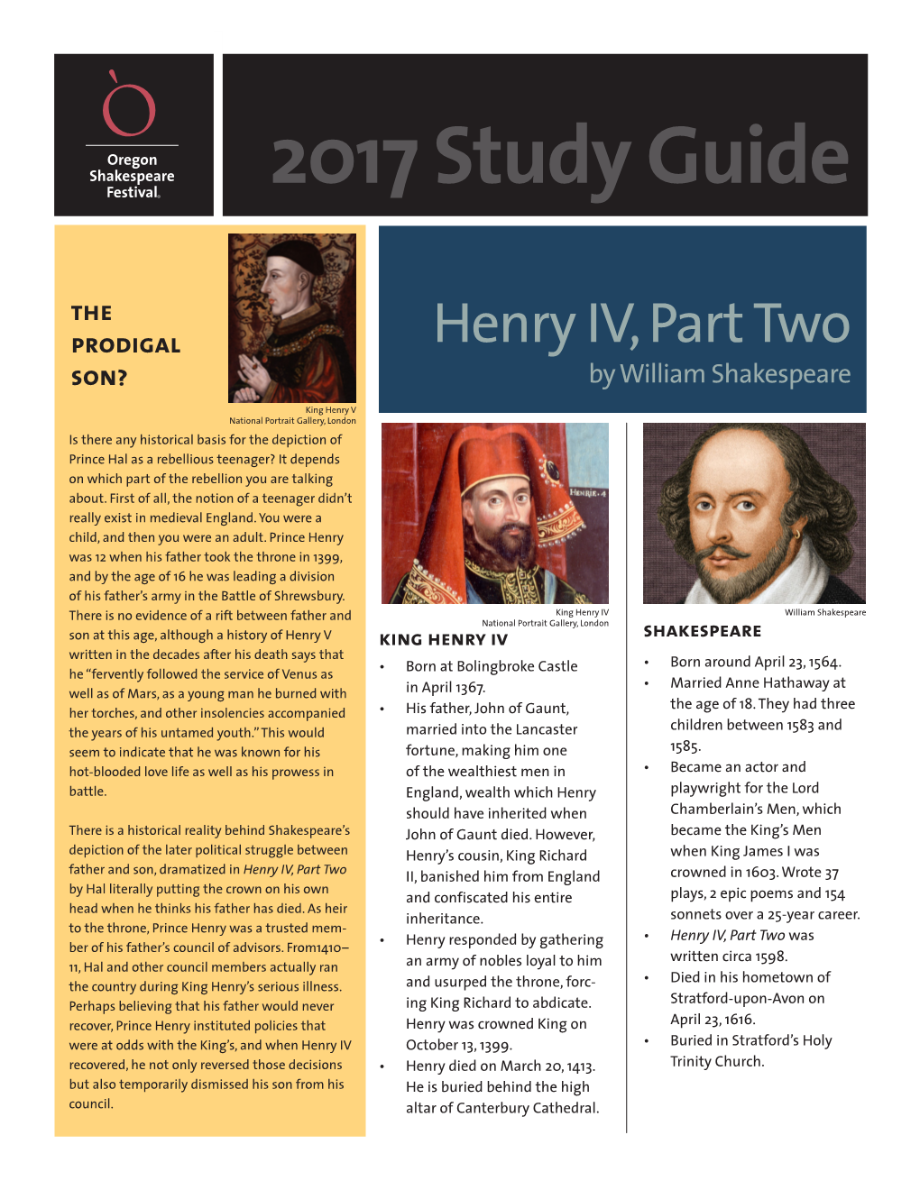 Henry IV, Part Two Son? by William Shakespeare