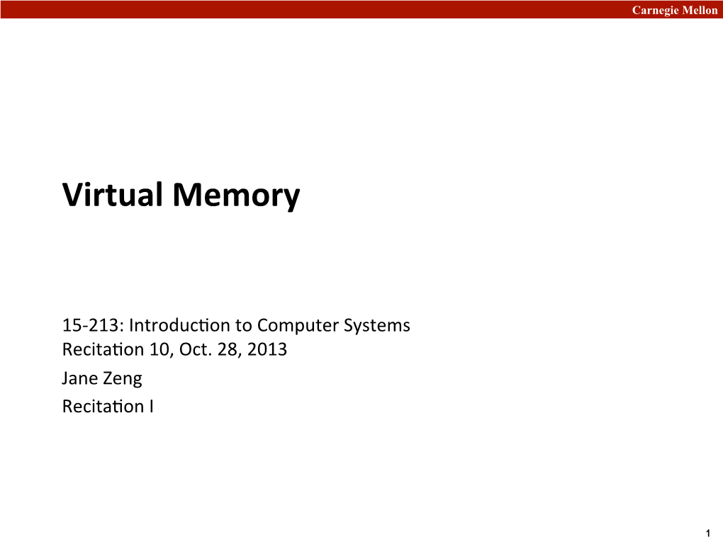 Virtual Memory