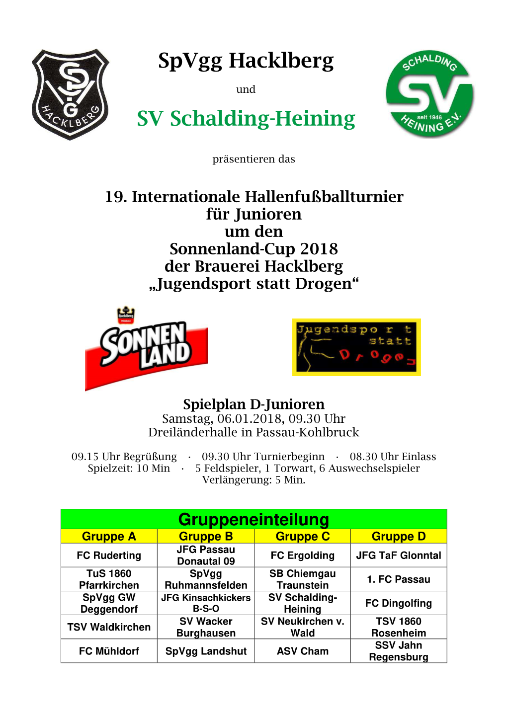 Spvgg Hacklberg SV Schalding-Heining