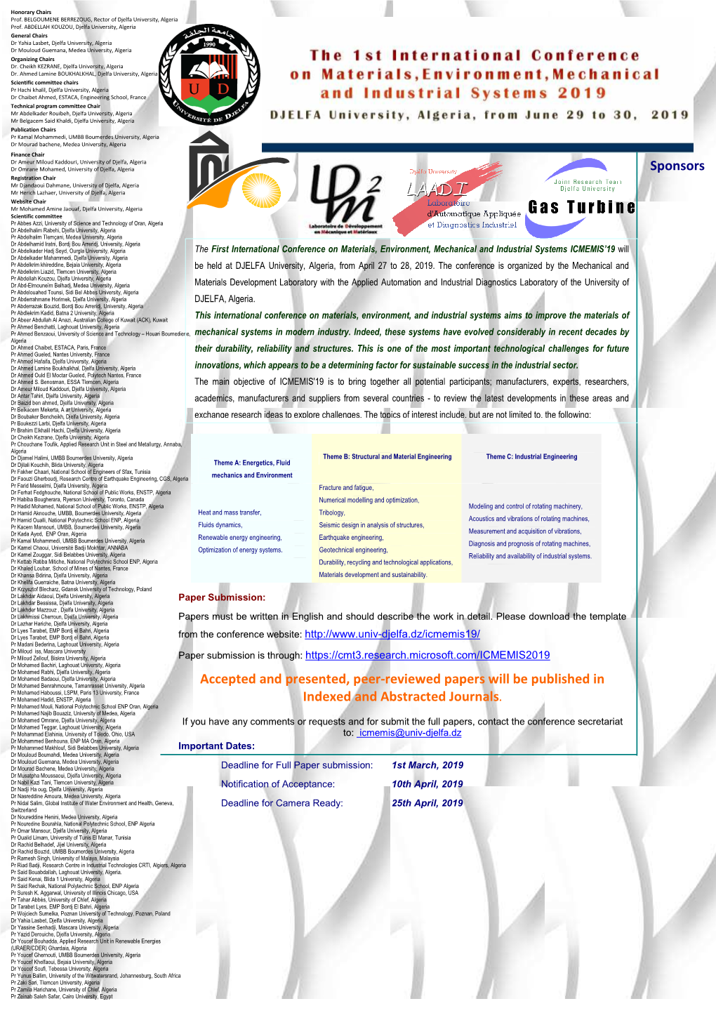 1St Call for Papers ICMEMIS 2019 Vr00