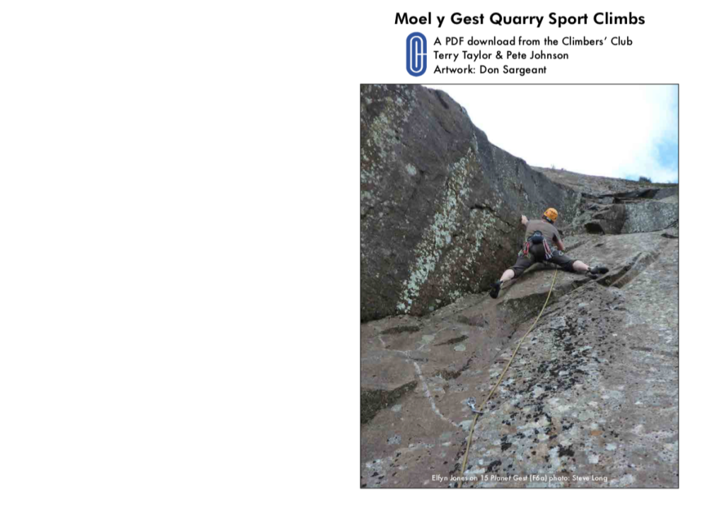 Moel Y Gest Quarry Sport Climbs Left-Hand Bay 3