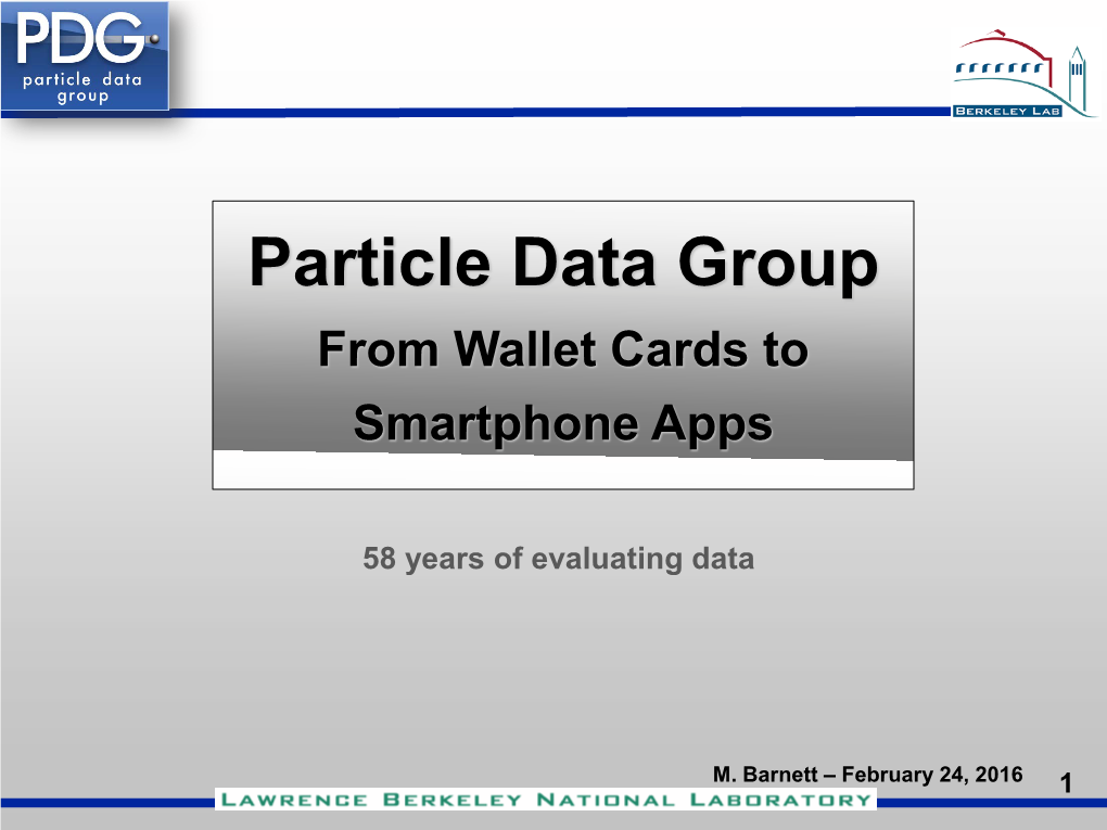 Particle Data Group