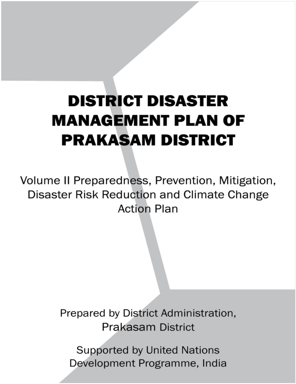 Prakasam-DDMP-Volume II Disaster Prevention and Prepardness Plan