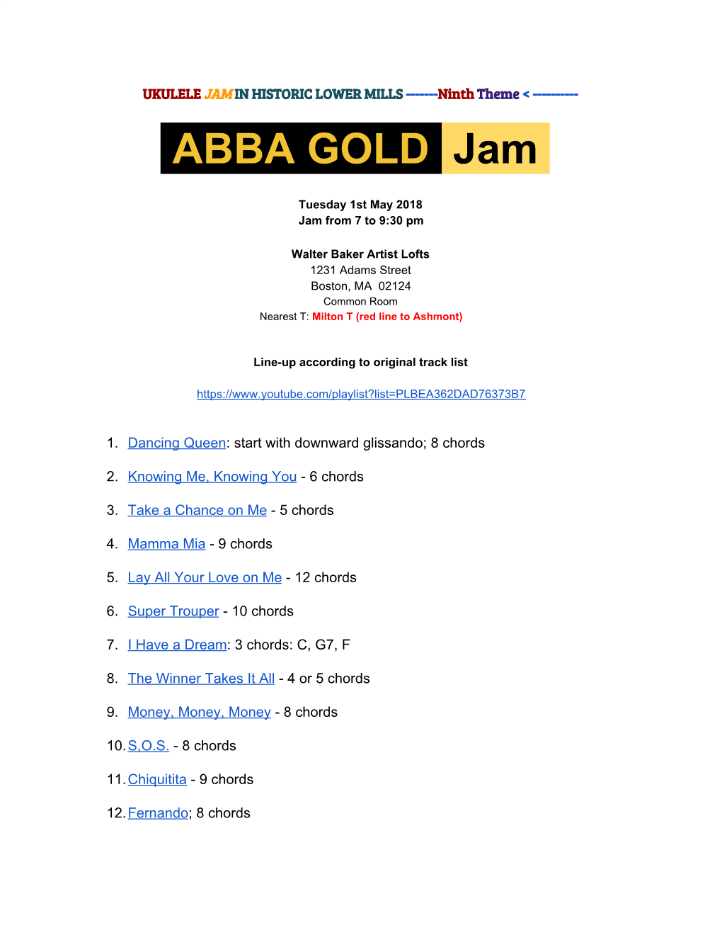 ABBA Gold Songbook