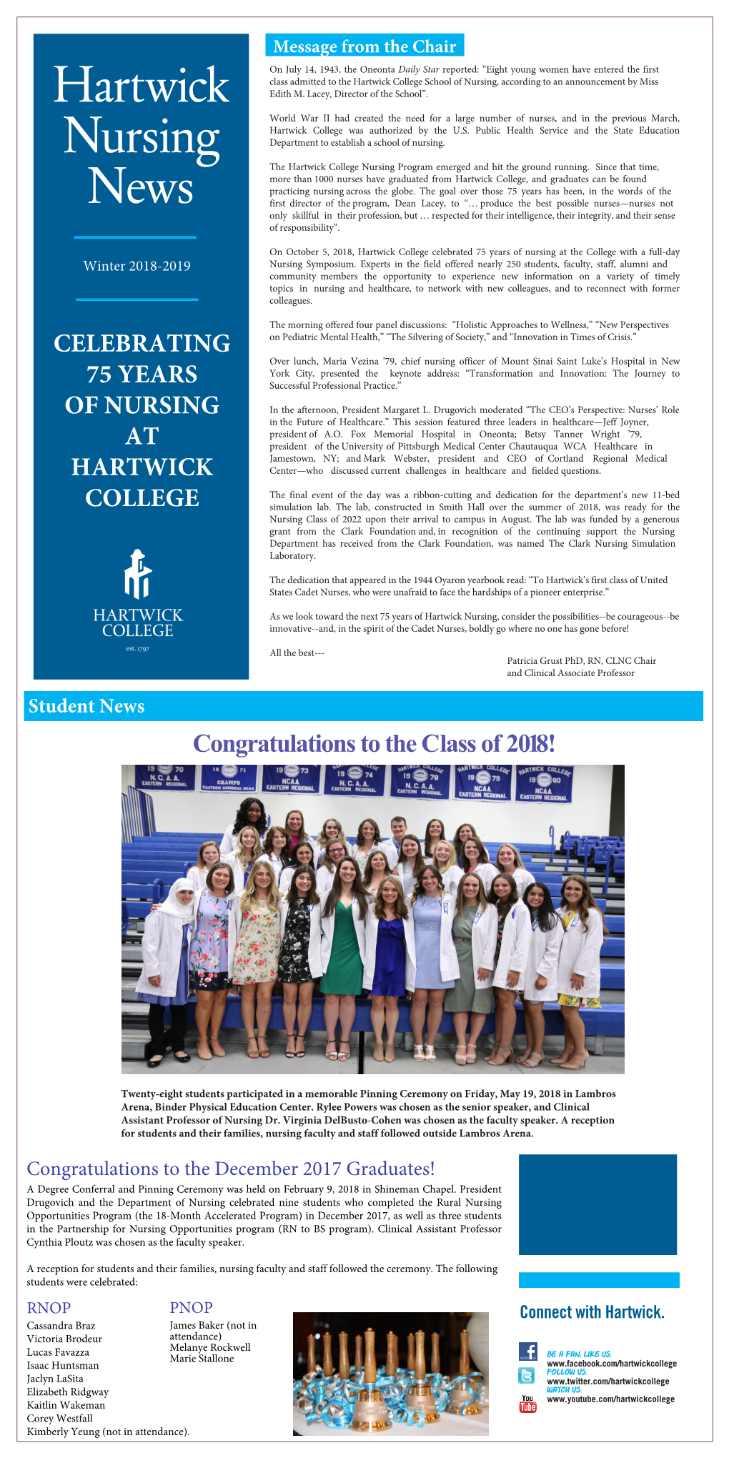 Hartwick Nursing News